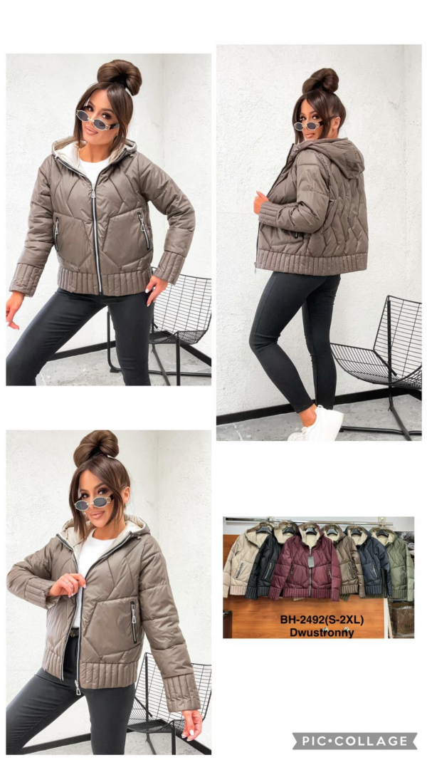 Kurtki damskie cienki Roz S-2XL, 1 Kolor Paczka 5 szt